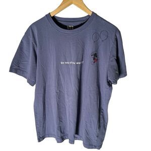 Disney Mickey Mouse “On Top of the World” Graphic Tee Women’s Size Large